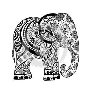 Thai elephant Authentic Thai Fabric Patterns, Oriental ethnic seamless pattern